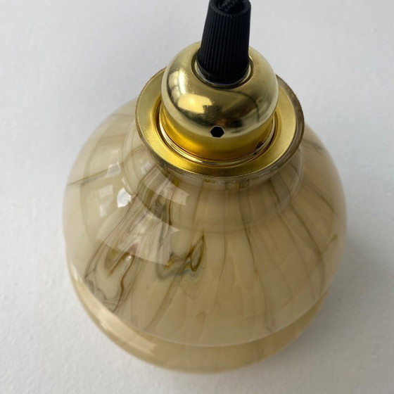 Image 1 of COPPIA DI LAMPADE A SOSPENSIONE VINTAGE IN MARMO