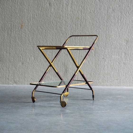 1950s Italian Bar Trolley, Attributed to Cesare Lacca – Bar carts, Wood (photo 2 of 19)