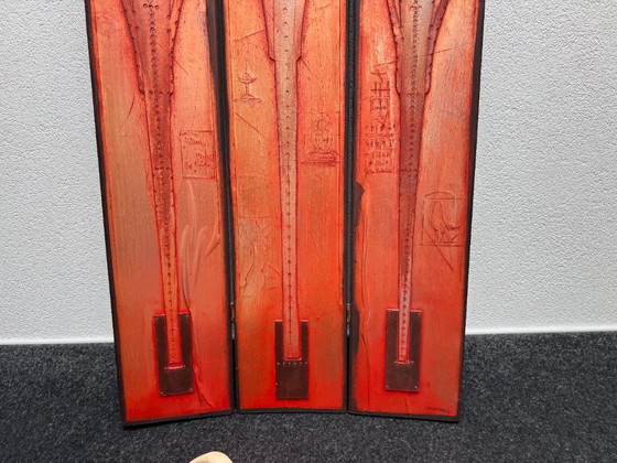 Image 1 of Triptychon des Künstlers Jan Noordhuis aus Noordwijk