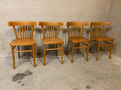 Chaises de café vintage des années 1960