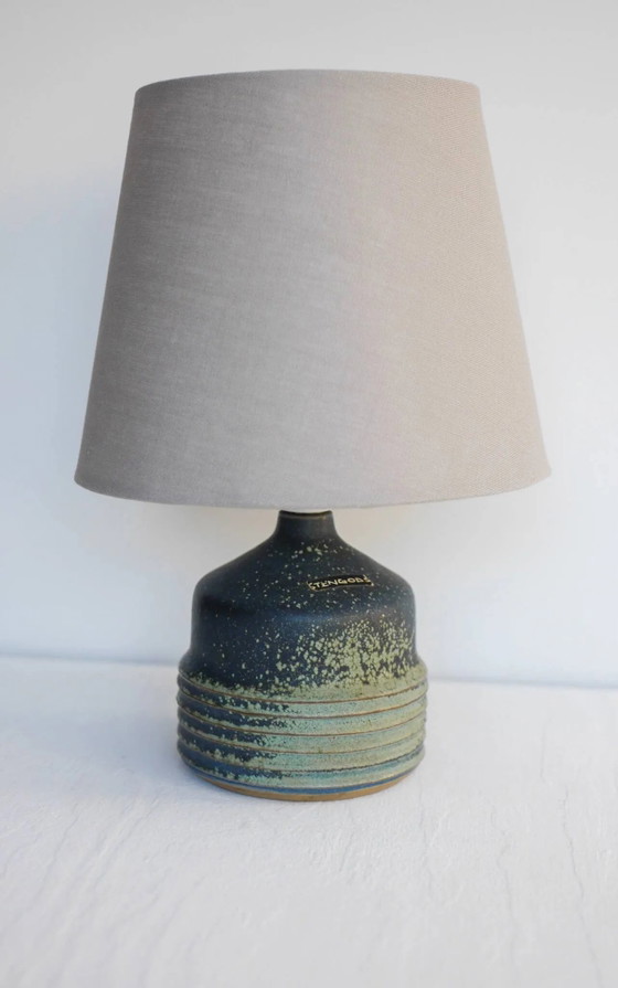 Image 1 of Mid-century modern pottery table lamp made by Rolf Palm, Sweden