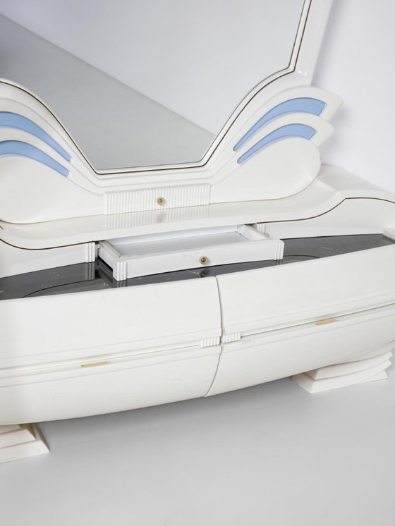 Image 1 of Tavolo da toeletta illuminato vintage di Fonte del Mobile, anni '70