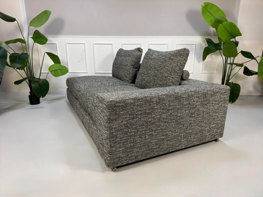 Canapé design Groundpiece Flexform Stoff Gris Ausstellungsstück