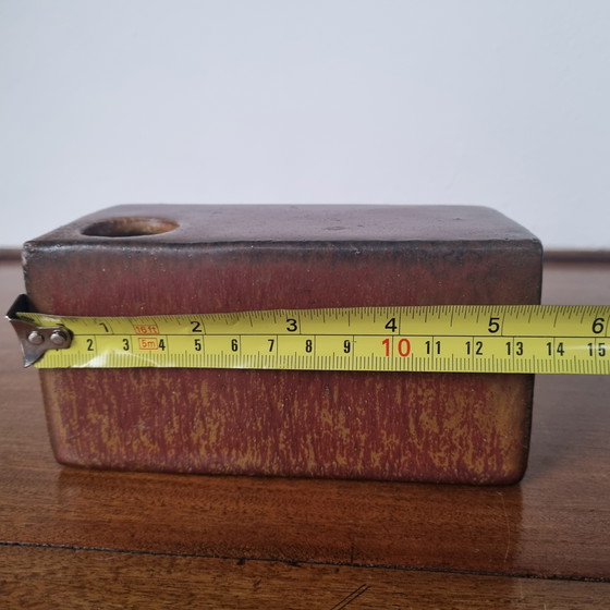 Image 1 of Vase bloc Mobach, grès, émail mixte, années 1960