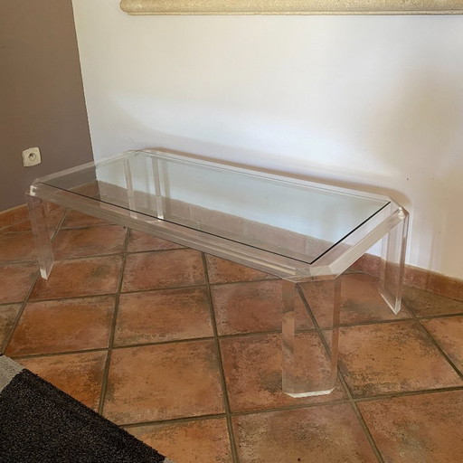 Table basse Athena par David Lange. 1970. 120x60.