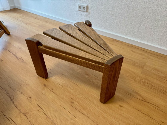 Classico del Design Brutalista: Gruppo Sedute AWA Almelo Rovere Massello (1982) – Poltrone, Legno (photo 5 of 10)