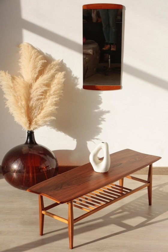 Image 1 of Vintage Everest Coffee Table in Walnut – "Surfboard" Style (1960s)