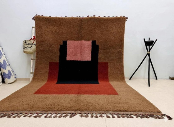Handwoven Moroccan rug, natural wool, 250cm x 150cm, elegant decoration. – Rugs & carpets (photo 7 of 7)