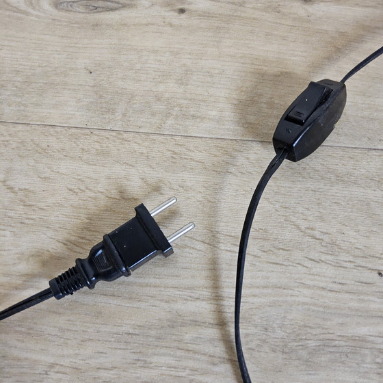 Image 1 of Unique large metal Thai art sculpture floor lamp with gold leaf accents / Chiang Mai / Chiang Rai Region