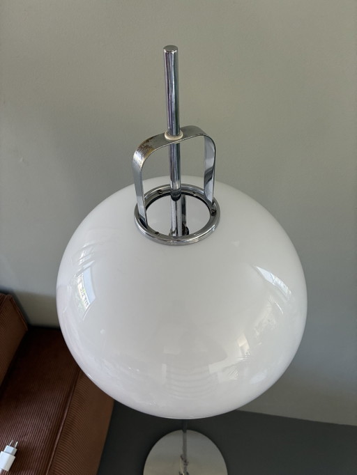 Space Age Vintage Floor Lamp “Lucerna” in chrome-plated steel by Harvey Guzzini