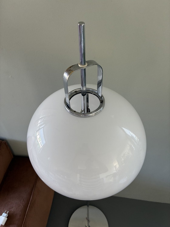 Image 1 of Space Age Vintage Floor Lamp “Lucerna” in chrome-plated steel by Harvey Guzzini