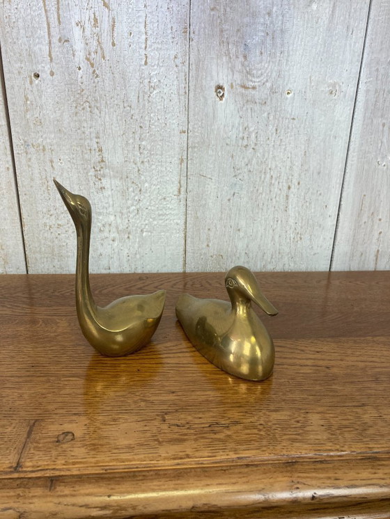 Image 1 of Coppia di anatre di ottone