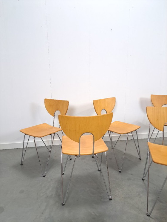 Image 1 of Satz von 6 x Kusch & Co Mikado 1800, Walter Leeman Stühlen