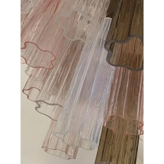 Image 1 of Lustre Spoutnik de luxe en verre de Murano – Tronchi multicolore de style Mazzega