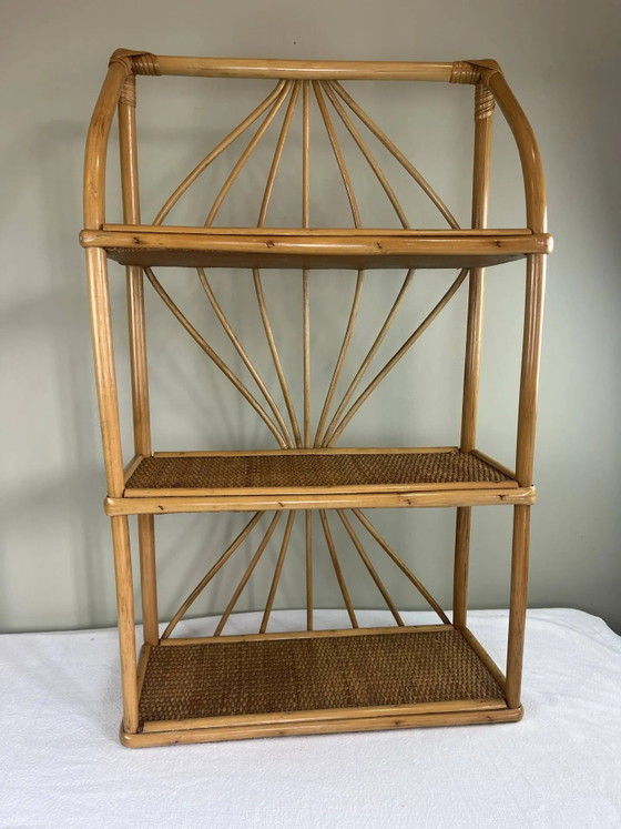 Scaffale in rattan vintage – Scaffali a muro, Wicker (photo 3 of 13)