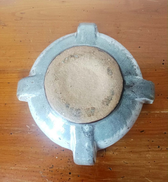 Image 1 of Vintage vijzel en asbak van steengoed
