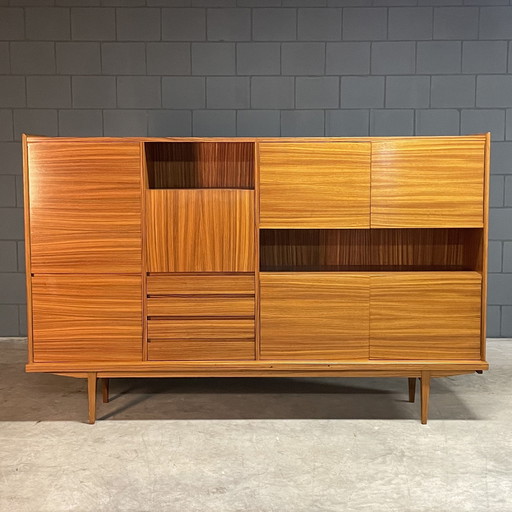 Vintage XL Highboard - Nussbaum - 1960er Jahre