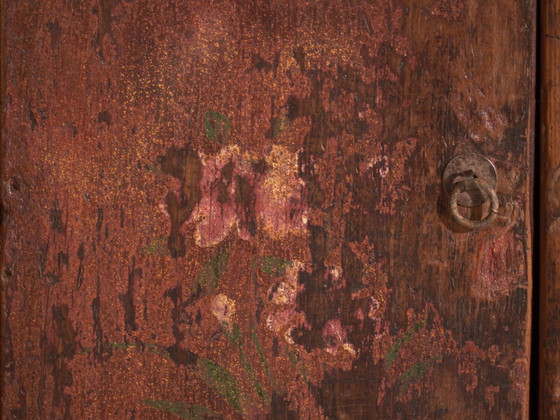 Antiker bemalter niedriger Schrank aus Kiefernholz – China, circa 1900 – Sideboard, Iron (photo 38 of 40)