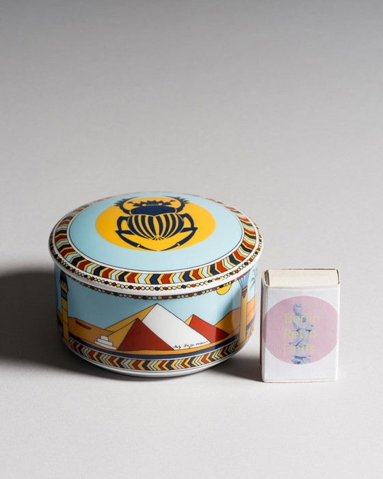 Image 1 of Rosenthal Porzellan Sammlerdeckel-Dose Nr.6 Eine Reise auf dem Nil Sammlerdose Reisen