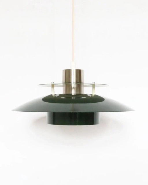 vintage green lamp hanging lamp Danish design retro