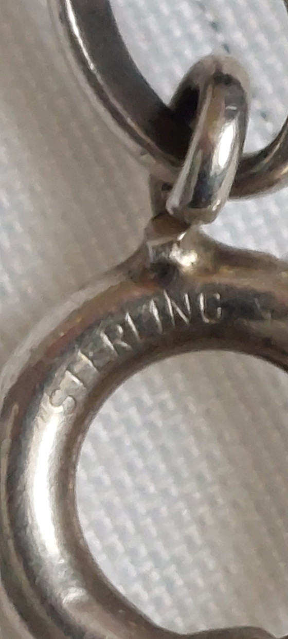 Image 1 of Bracelet vintage TEKA Theodor Klotz en argent massif et rose, fabriqué en Allemagne.