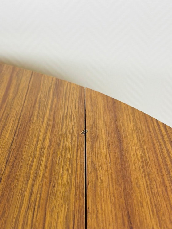 Image 1 of Table de salle à manger ronde vintage pliante, 1970