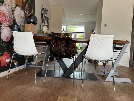 6x Calligaris ICE dining chair zgan