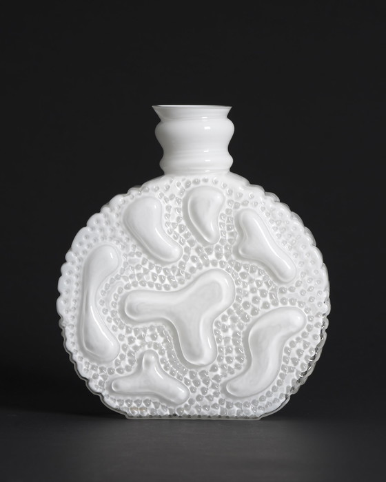 Image 1 of Kristallglaswerk Hirschberg Vase en verre à bulles Retro Space-age Pop-art