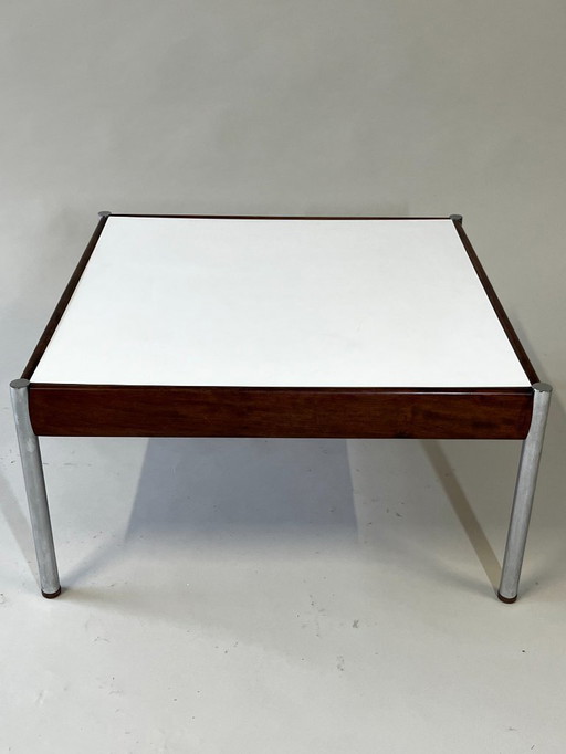 Scandinavian Coffee Table, Teak and Chrome, 1960s