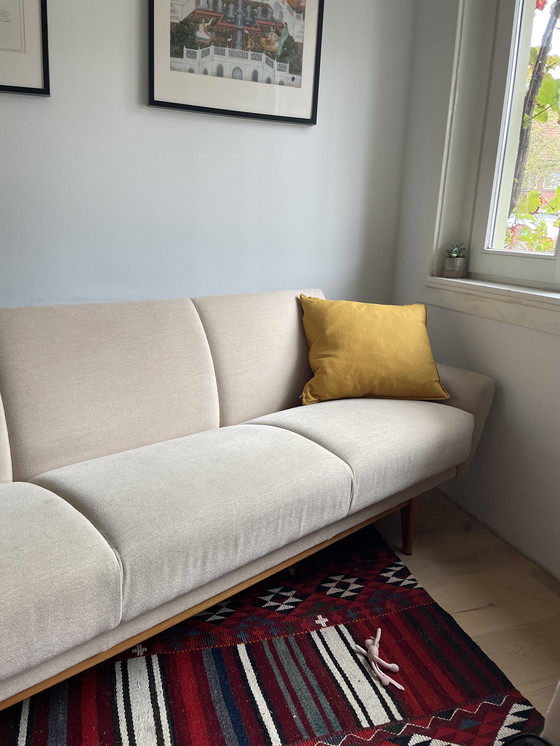 Image 1 of Vintage Danish walnut bench from the 1960s