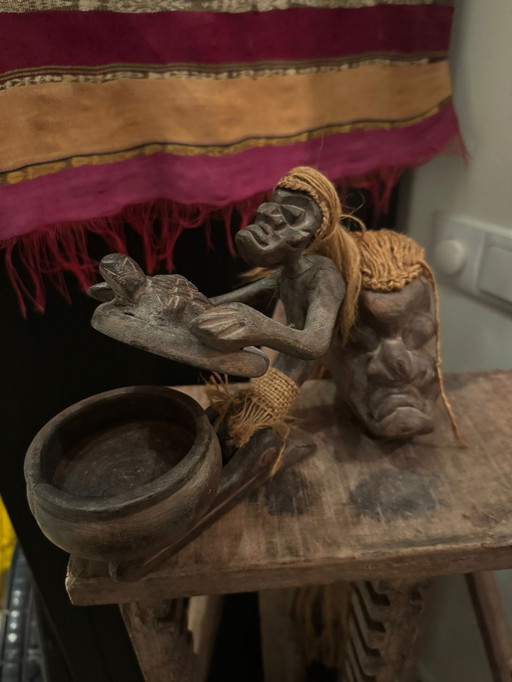 African Shaman carved from wood