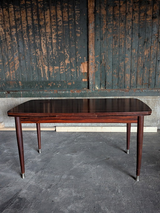 Mesa de comedor extensible vintage - palisandro - L148/244cm