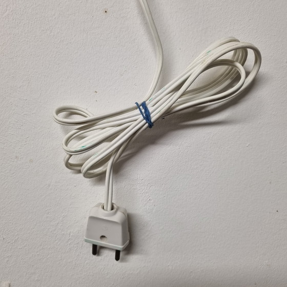 Image 1 of Two mid-century teak wall lamps, without shade