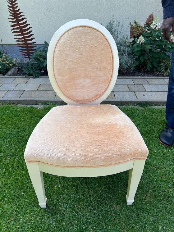 Juego de 6 sillas de comedor Donghia "Grand Flute" "Grand Soleil" de John Hutton (4 sillas laterales / 2 (photo 10 of 14)