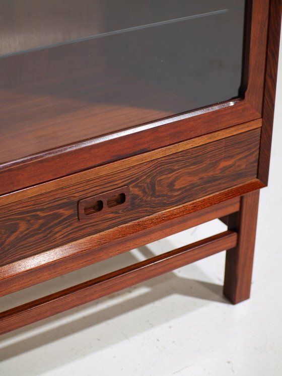 Vitrinekast Brouer Palissander Deens Vintage 1960s – Brouer Møbelfabrik, Vitrinekasten, Glass, Wood (photo 9 of 15)