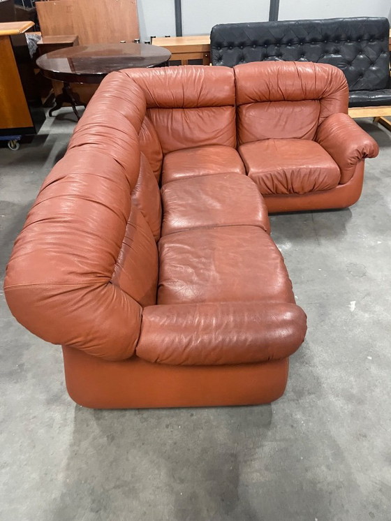 Image 1 of 1970’s vintage Italian design modular leather sofa