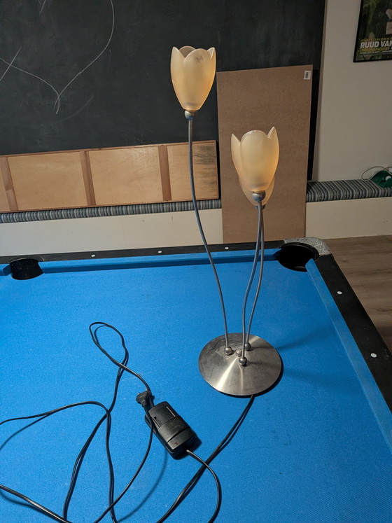 Image 1 of Vintage Harco Loor Tulip Table Lamp 1980s