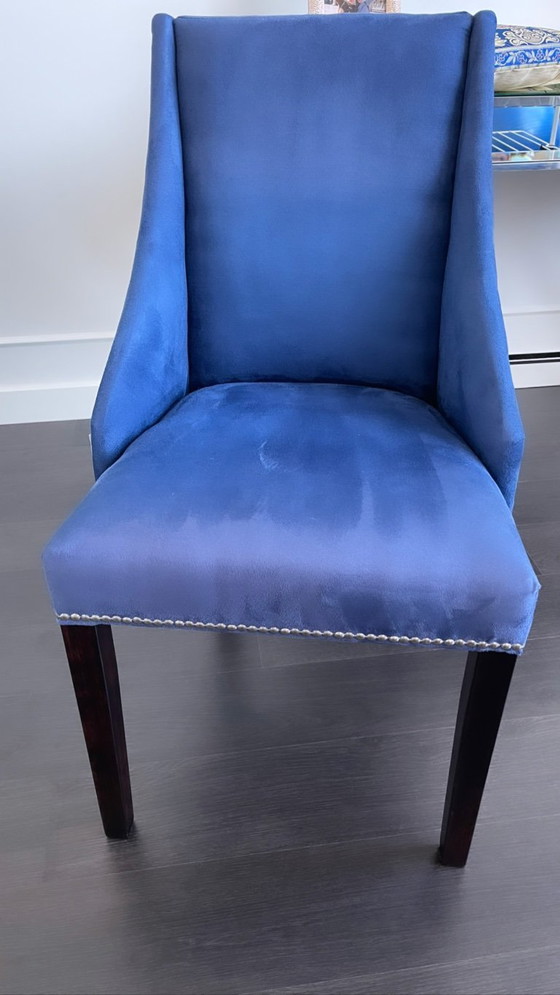 Image 1 of Sedia da pranzo in velluto Westwing