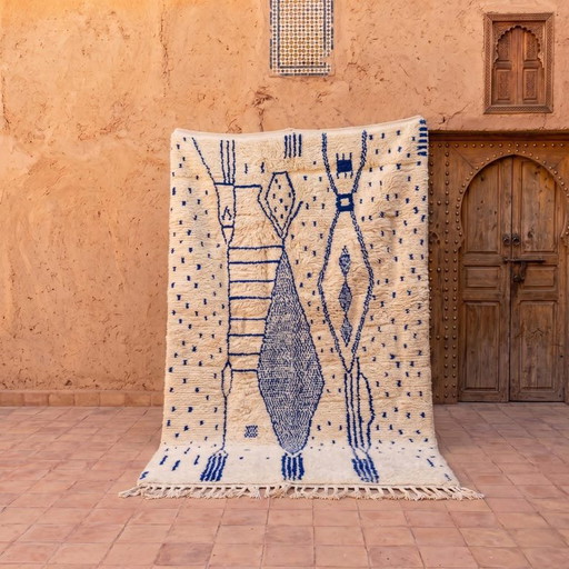 Tapis Artisanal Marocain 250/150cm – vloerkleden en tapijten, Wool