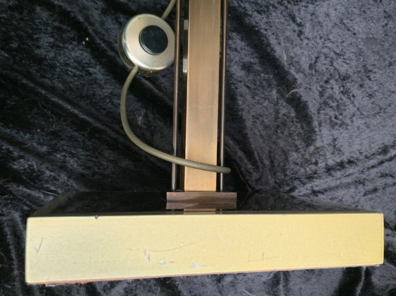 Image 1 of Lampadaire en laiton Deknudt, style Art déco, lampe en forme de coquillage