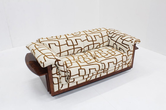 Image 1 of Divano vintage Art Déco in legno di radica