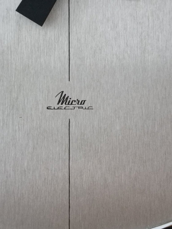 Image 1 of Micro Electric designer clock by Microtecnica 1970s