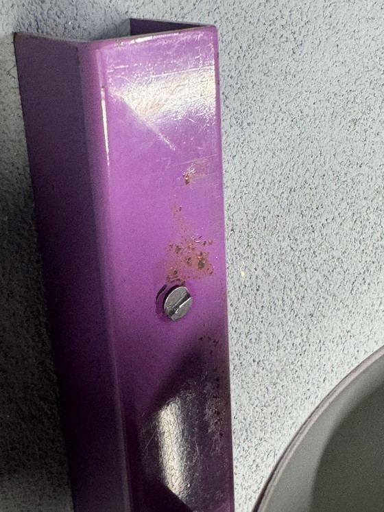 Image 1 of Purple wall lamp in retro Gepo style