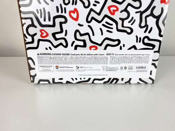 Image 1 of Bearbrick Be@Rbrick Keith Haring #8 1000% Medicom Toys