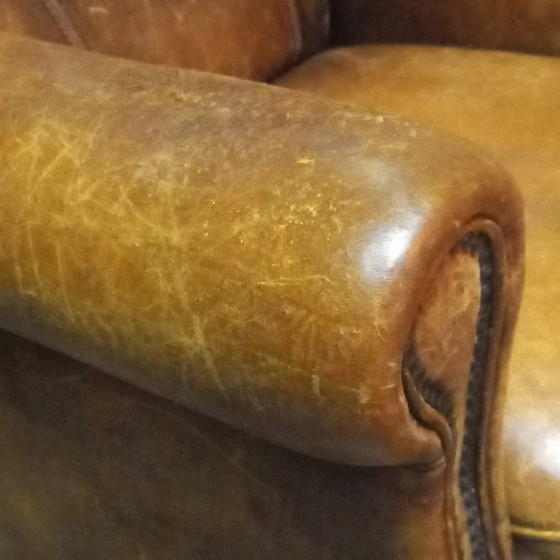 Poltrona Robusta Vintage in Pelle di Pecora – Poltrone, Leather (photo 7 of 15)