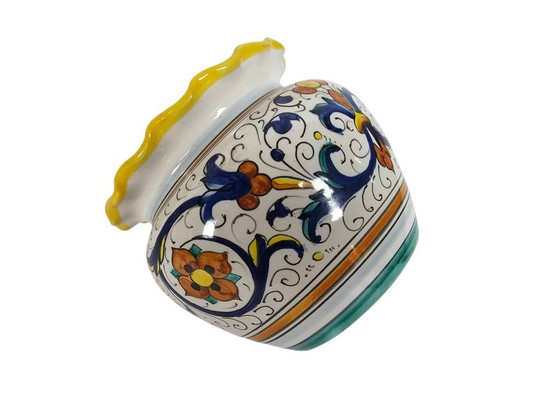 Image 1 of Grazia Deruta - Rico - Majolica - flowerpot - Italy - 3rd quarter of the 20th century