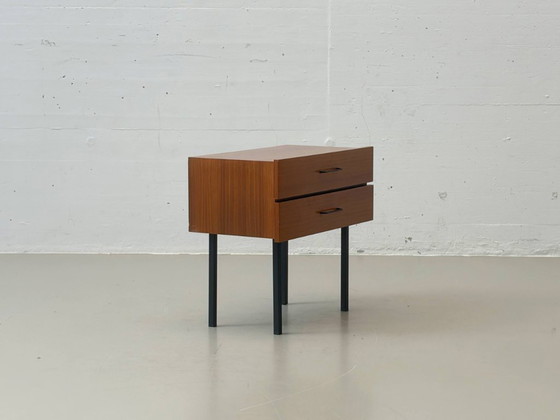 Image 1 of Mid-century bedside table with two drawers, 1950s