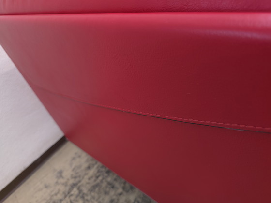 Image 1 of Poltrona Frau Twice sofa two seater designer sofa leather sofa couch red