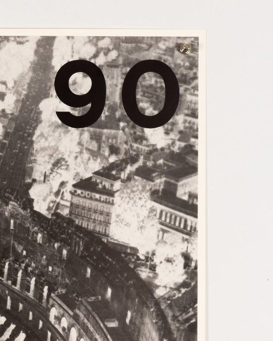 Image 1 of Italia 90 – Original Vintage Poster by Alberto Burri – Contemporary Art – 100x70 cm