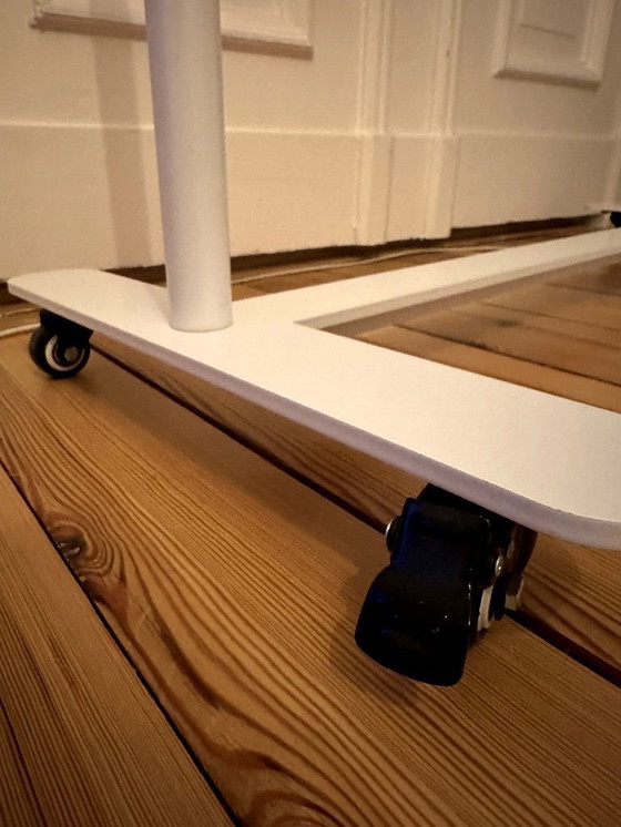 Image 1 of Frost Denmark BUKTO Clothes Rack with Wheels, 103cm, White/Copper